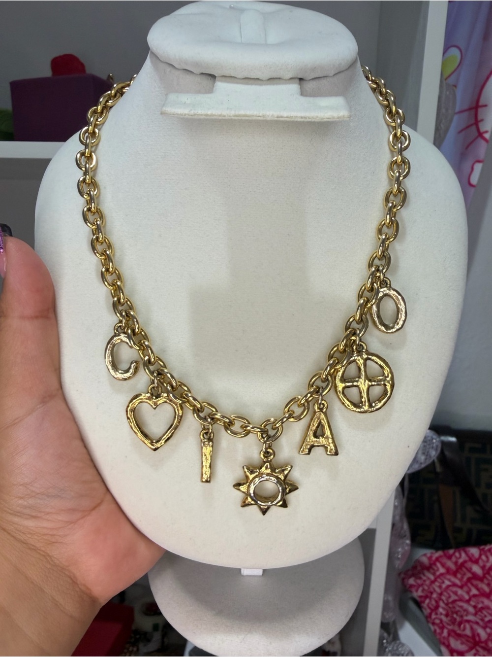 Moschino Charm Necklace - Picture 3 of 6